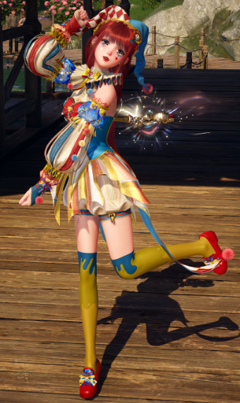 Dancing clown image