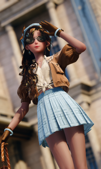 Blue and Brown in Downtown image