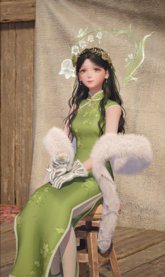Flowery Qipao image