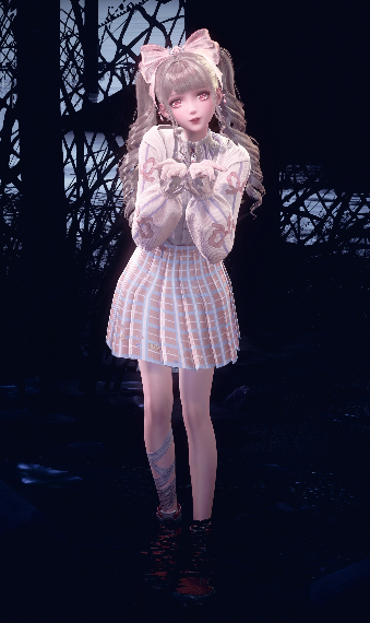 casual pink ribbon eel image