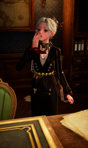 Tired business lady image