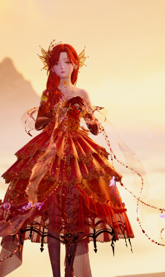 sunset fairy image