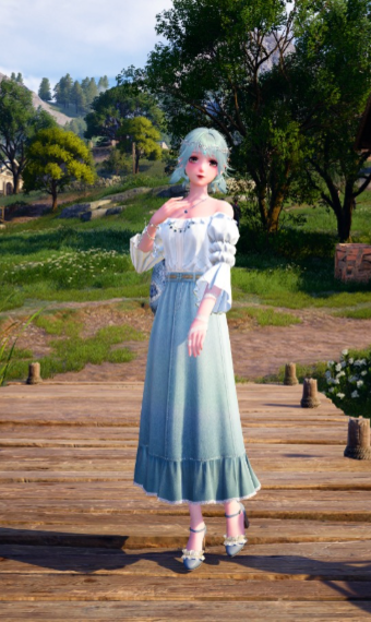 Blue girl image