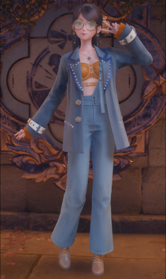 Orange Denim image