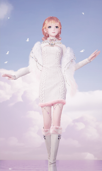 Adorned in Pink and Snow image