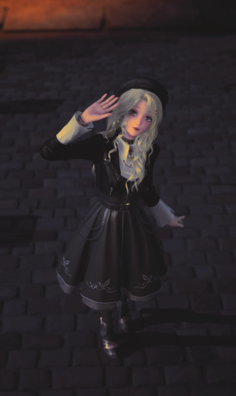 lady in black image