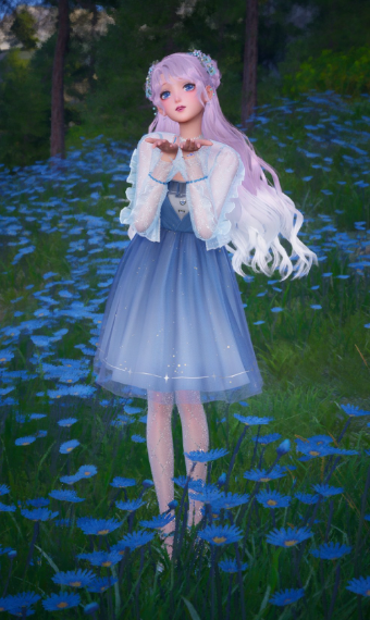 Flowery Blue image