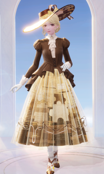 A Wealthy Lady's Walking Suit image