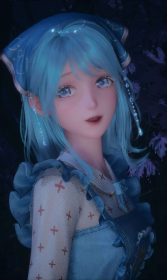 Very blue outfit! image