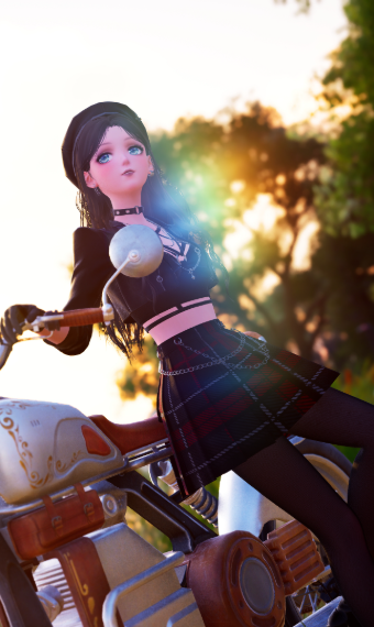 Motorbike girlie image