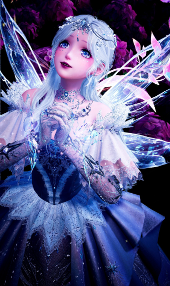 White Fairy Flower image