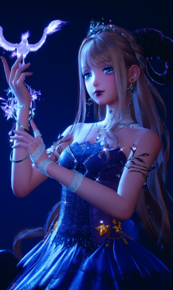 Starry goddess image