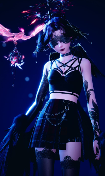Fallen goth image