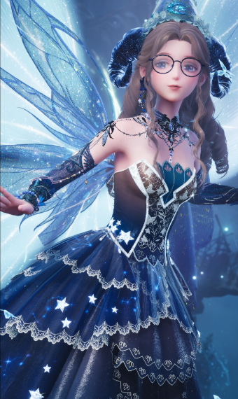 Joyful Blue Bubble Fairy image