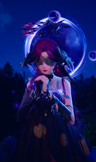 Her wings died black image