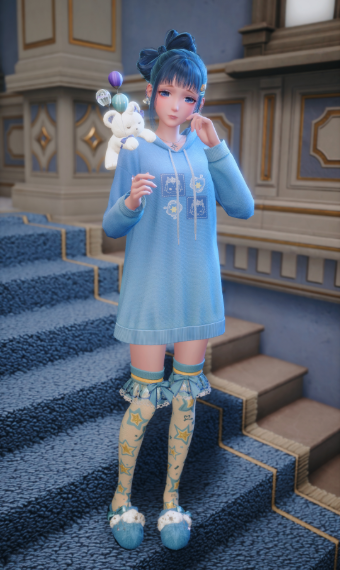 Starlit Daydreams in Pastel Blue image