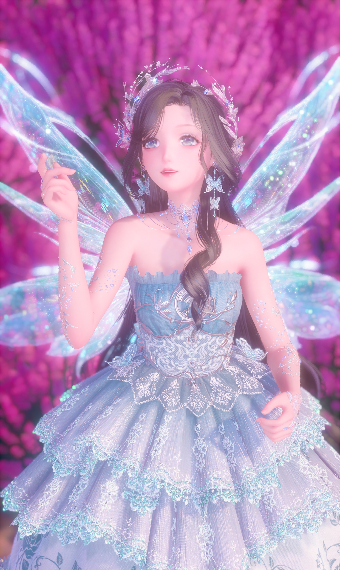 Pastel blue fairy image