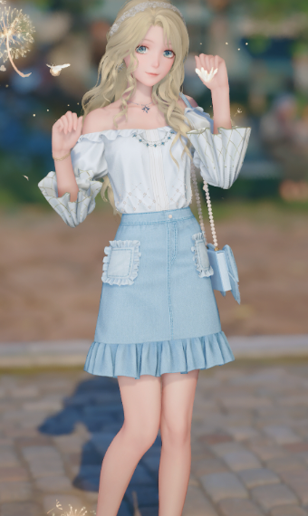 Frills and denim image