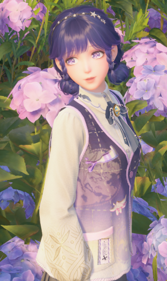 Hydrangeas and Violets image