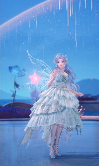 Starlit Turquoise Fairy image