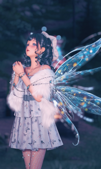 Blue Butterfly fairy image