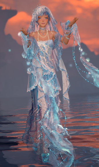 She Rose from the Tides at Dawn image