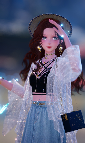 Blue casual image