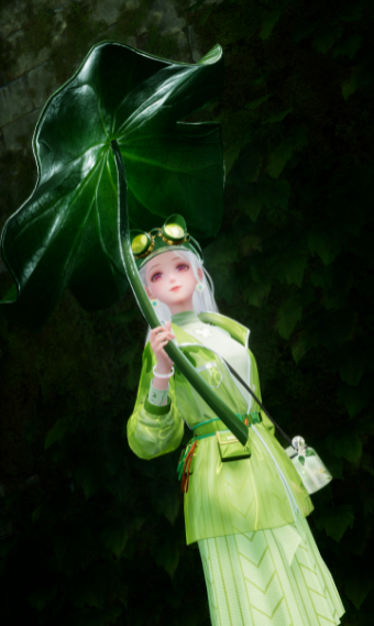 Green rain image