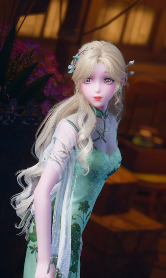 Linlang green dress image
