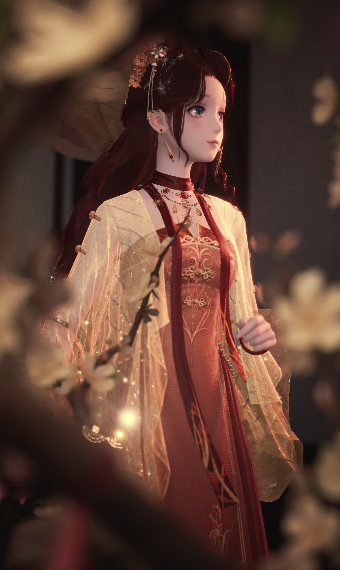 Gold and red image