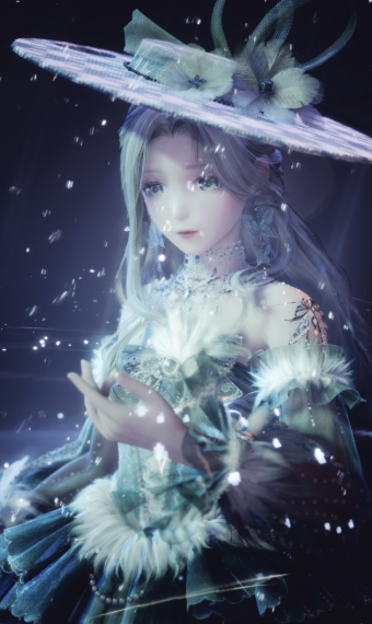 Lady of the waterfall image