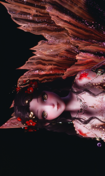 Orange mermaid image