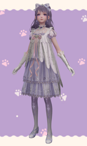 soft purple gaze image