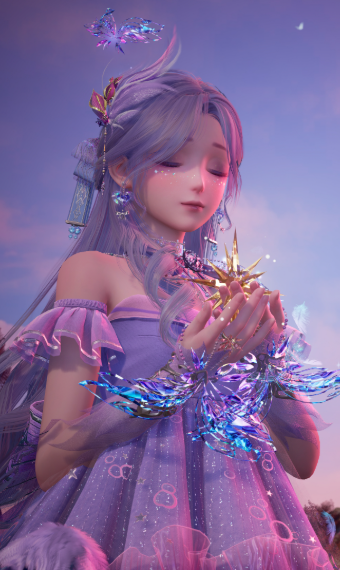 Fluttery Purple image