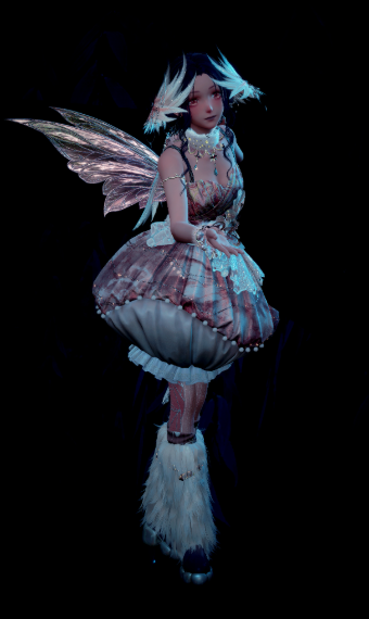 Mushroomed winged fairy image