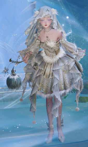 Lights of the white moth image