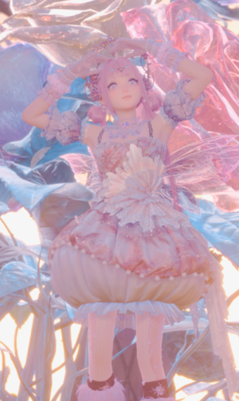 Pink mushroom fairy (Floating ability) image