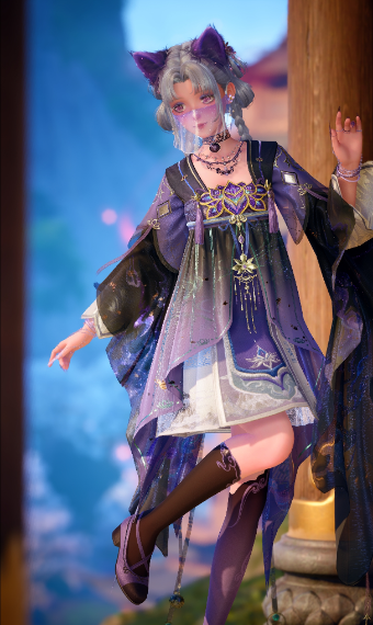 lavender kitty ;3 image