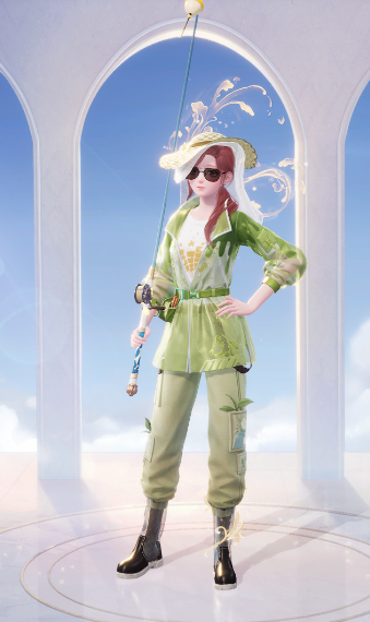The most fisher dad fishing outfit you'll ever see image