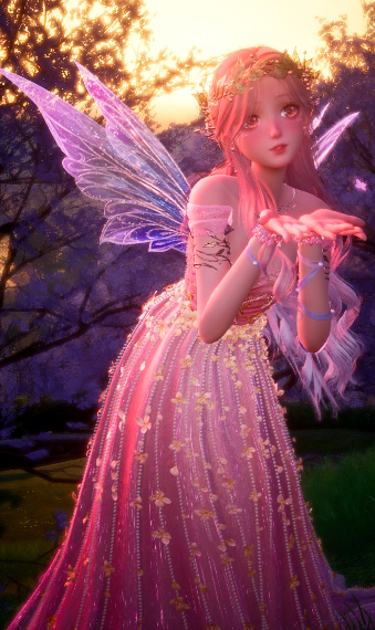 Pink fairy image