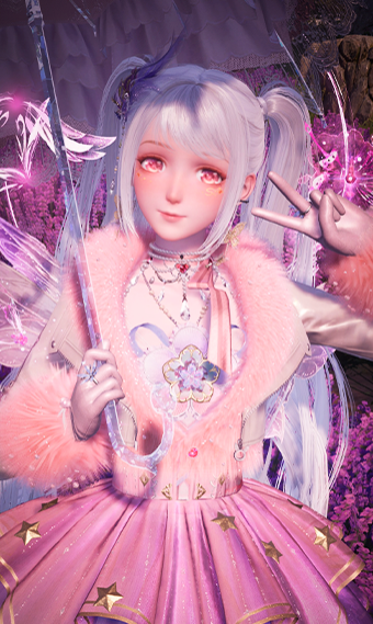 Pink Fairy Flower image
