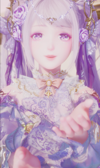 Purple and pink fairy image