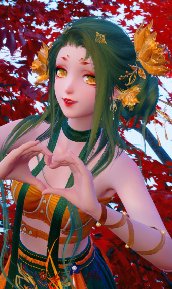 Green and Orange Dragon image