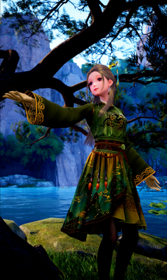 Picturesque Green and Gold image