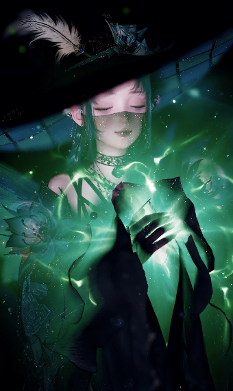 Gothic Jade Witch image