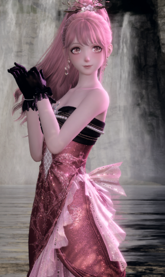 Pink gown image