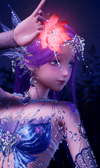 Mermaid purple image
