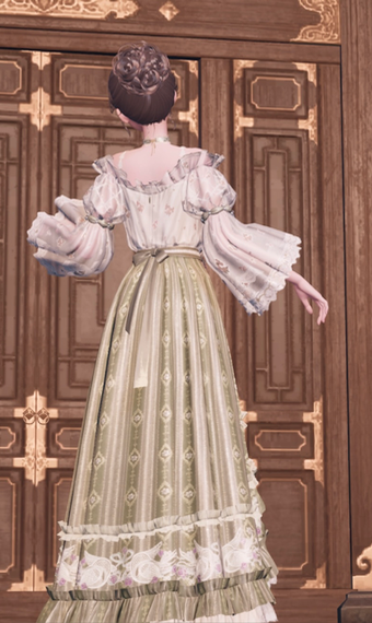 Up do floral image