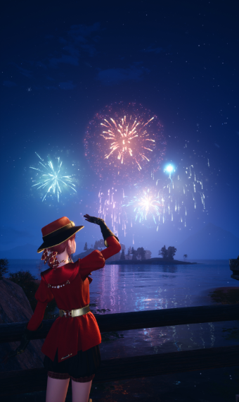 Girl in a Red Coat image