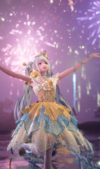 Yellow Party Dress image